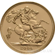 2004 Gold Sovereign Coin Elizabeth II