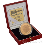 Gold Five Pound Proof Coin, Millennium Boxed (1999-2000)