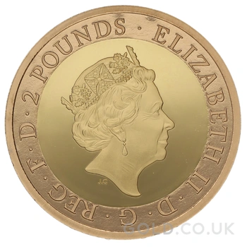 2018 Proof £2 Coin Gold Double Sovereign RAF Centenary Badge
