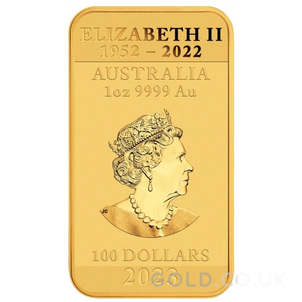 2023 1oz Dragon Rectangular Gold Bar (Coin)