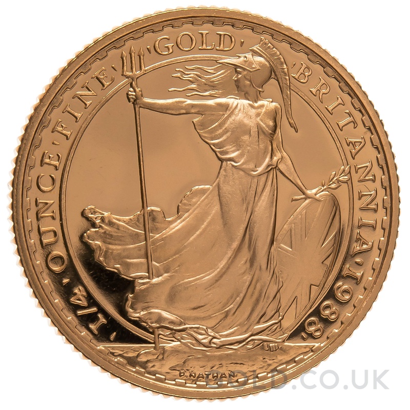 1988 Proof 1/4oz Gold Britannia Coin