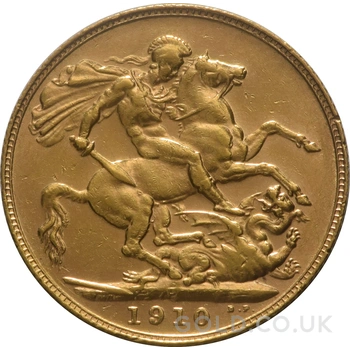 1910 Gold Sovereign Coin Edward VII Perth
