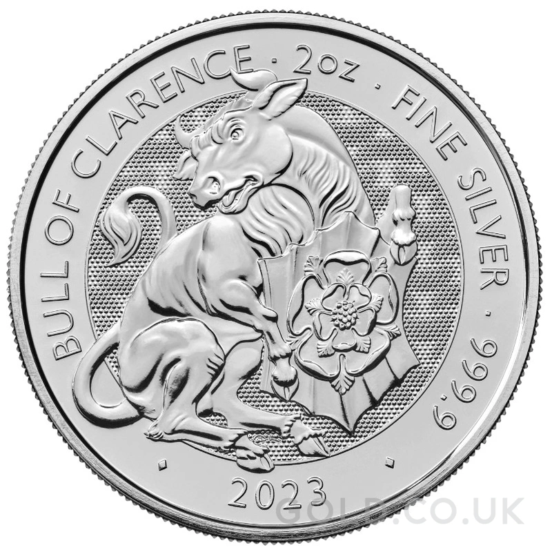 2023 Bull of Clarence Silver Coin Tudor Beasts 2oz