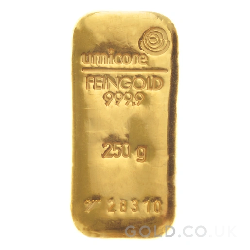 250g Gold Bar Umicore