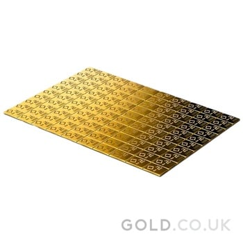 100 x 1g Gold Bar Valcambi CombiBar