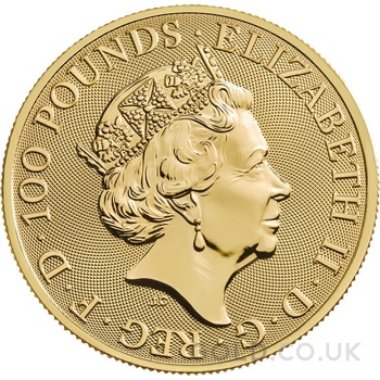 2019 1oz Yale Of Beaufort Gold Coin Queen's Beasts