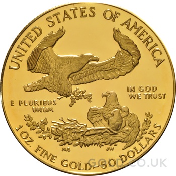 1986 Proof American Eagle Gold Coin 1oz MCMLXXXVI