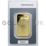 20g Heraeus Gold Bar