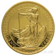 1992 One Ounce Proof Britannia