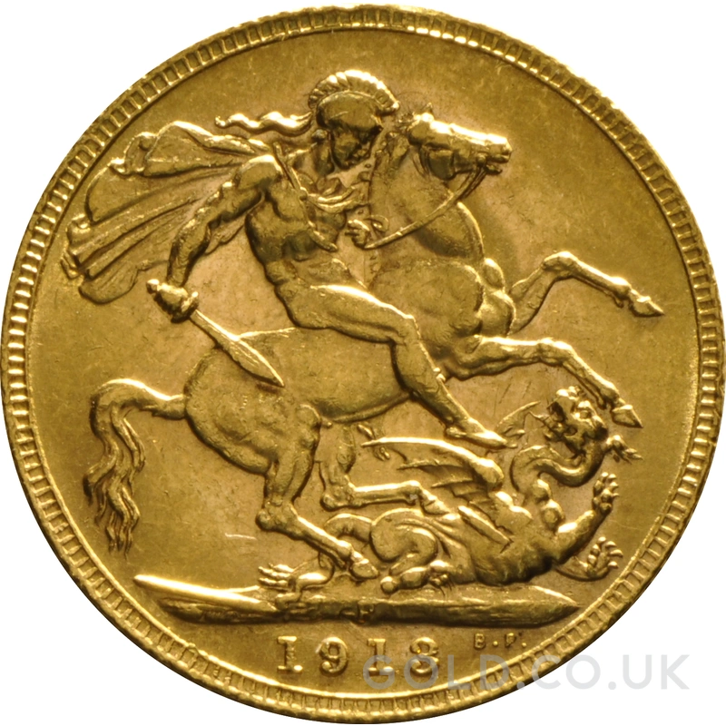 1913 Gold Sovereign Coin George V Perth