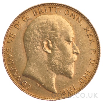 1910 Gold Sovereign Coin Edward VII Canada