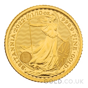 Tenth Ounce Gold Britannia Coin (2022) - Gift Boxed