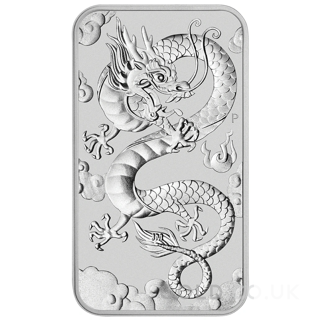 2019 1oz Dragon Rectangular Silver Bar (Coin)