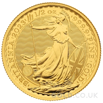 2023 1/2oz Gold Britannia Coin Queen Elizabeth II