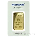 20g Metalor Gold Bar