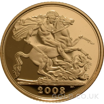 2008 Proof Gold Half Sovereign Boxed