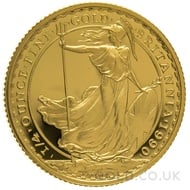 1990 Quarter Ounce Proof Britannia