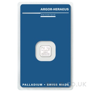 1g Argor-Heraeus Palladium Bar