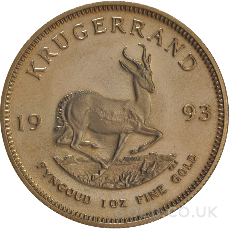 1993 Krugerrand Gold Coin 1oz