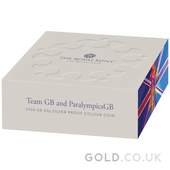 2024 Proof 50p Team GB Olympics Silver Coin Boxed