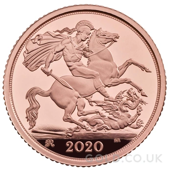 2020 Proof Gold Half Sovereign Boxed