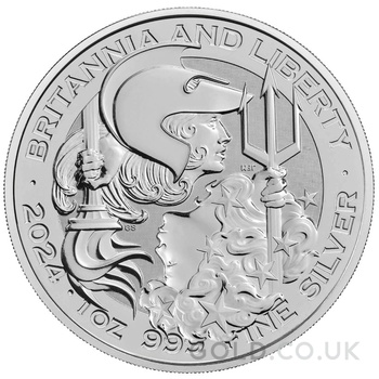 2024 Britannia & Liberty 1oz Silver Coin