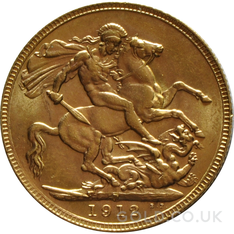 1912 Gold Sovereign Coin George V Perth