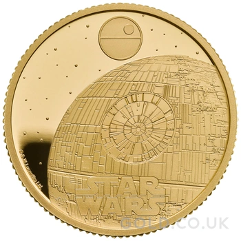 2024 1/4oz Star Wars Death Star Proof Gold Coin Boxed