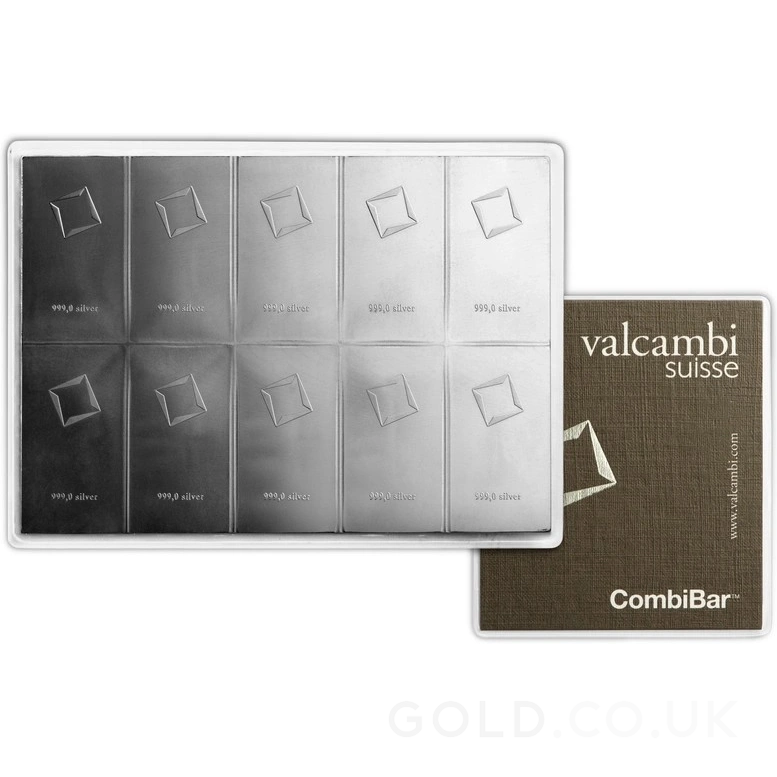 10 x 10g Silver Bar CombiBar