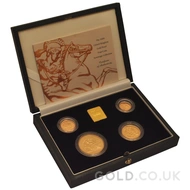 2000 Gold Proof Sovereign Four Coin Boxed Set