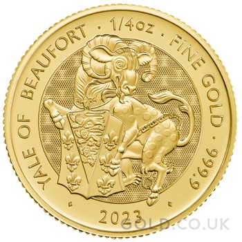 2023 Yale of Beaufort Gold Coin Tudor Beasts 1/4oz