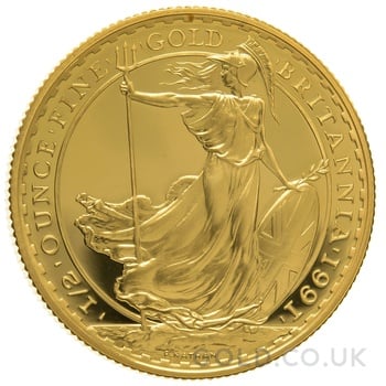 1991 Proof 1/2oz Gold Britannia Coin