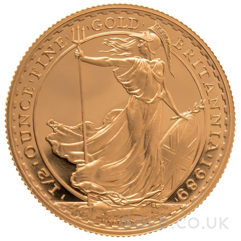 1989 Proof 1/2oz Gold Britannia Coin