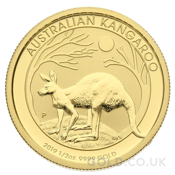 2019 1/2oz Australian Kangaroo Gold Nugget Coin