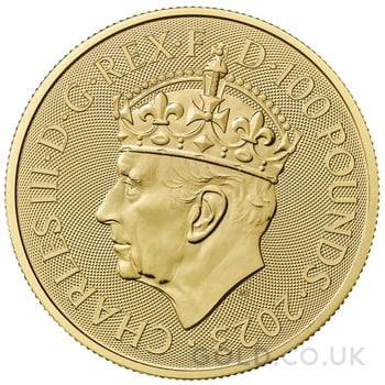 2023 King Charles III Coronation Gold Coin £100 1oz 