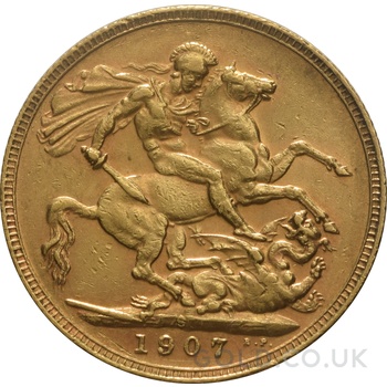 1907 Gold Sovereign Coin Edward VII Sydney