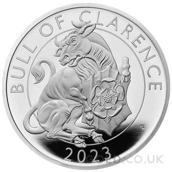 2023 Bull of Clarence Silver Coin Tudor Beasts 1oz Proof Boxed