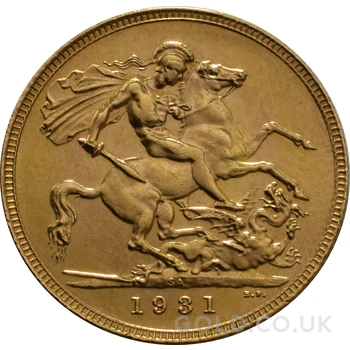 1931 Gold Sovereign Coin George V SA