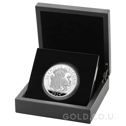 2024 Seymour Unicorn Silver Coin Tudor Beasts 1oz Proof Boxed