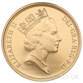 1990 Proof £2 Coin Gold Double Sovereign