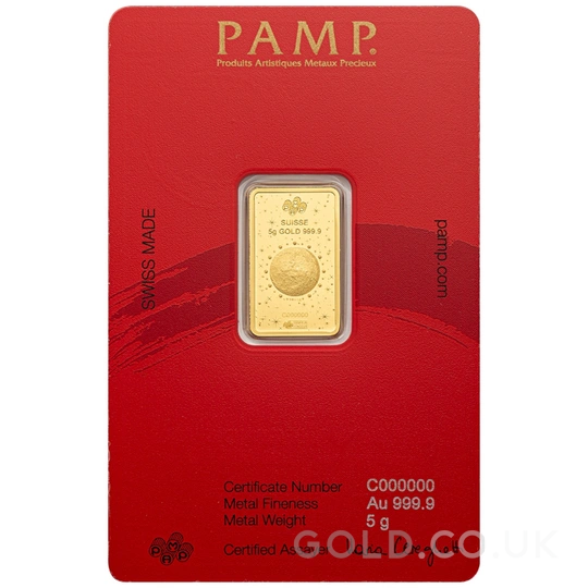 5g Gold Bar 2026 Year of the Horse PAMP