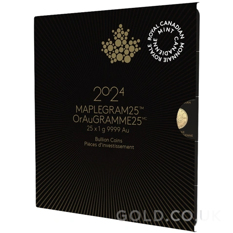 2024 MapleGram 25 x 1g Gold Coins