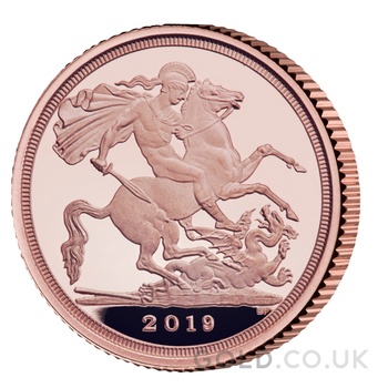 2019 Proof Quarter Sovereign Gold Coin Boxed