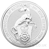 Silver White Greyhound of Richmond, Queen's Beast 2oz Coin (2021)