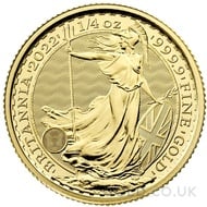 Quarter Ounce Gold Britannia Coin (2022)