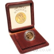 Boxed Gold Proof Sovereign (1981)
