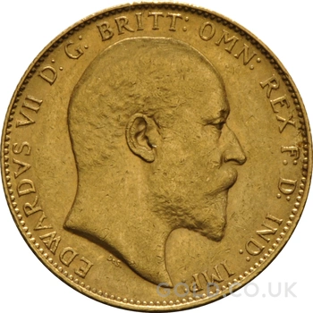 1907 Gold Sovereign Coin Edward VII Perth