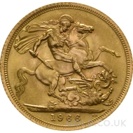 1966 Elizabeth II Young Head Gold Sovereign