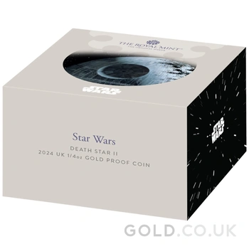 2024 1/4oz Star Wars Death Star Proof Gold Coin Boxed