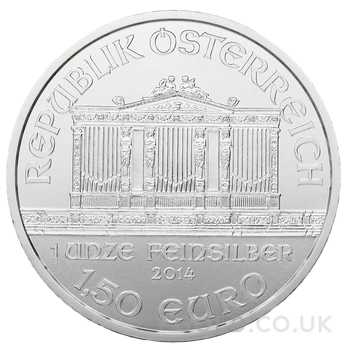 2014 Austrian Philharmonic Silver Coin 1oz